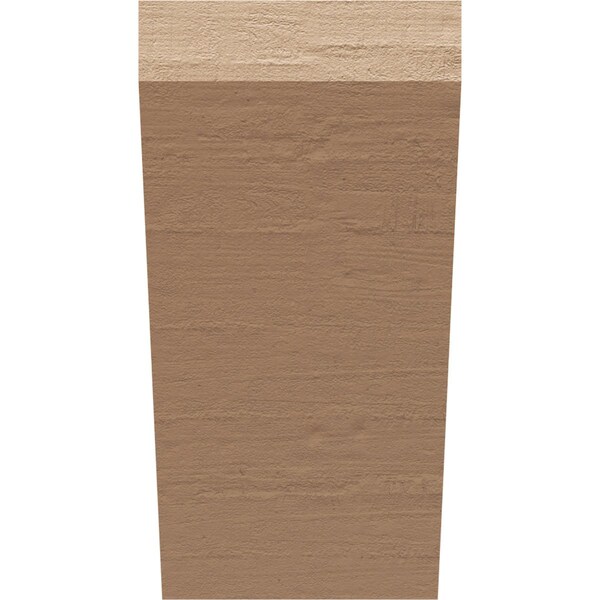 4in. W X 4in. D X 8in. H Series 2 Wide Concord Rough Cedar Woodgrain TimberThane Corbel, Primed Tan